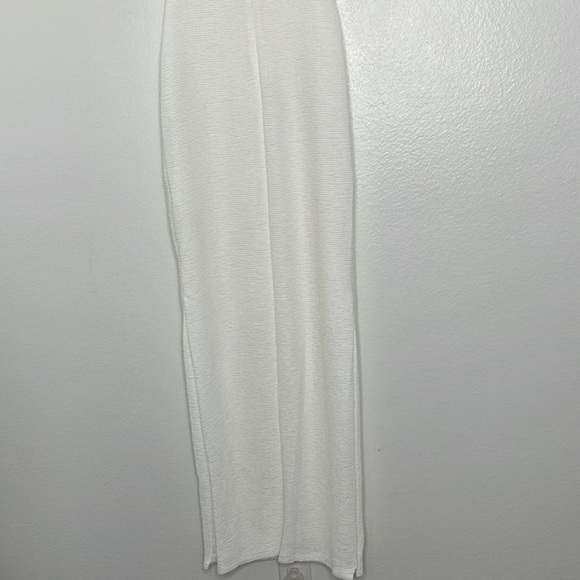 Rumer the Label REVOLVE RAE Maxi Dress Bodycon Knit Ivory White Size Large New - Picture 8 of 9
